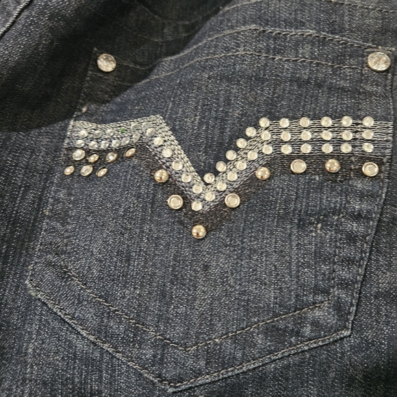 New With Tags Womens jeans. Size 14 So cute!! Lots Of Bling! - Picture 3 of 6